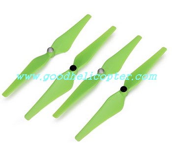 CX-20 quad copter parts CX-20-018 Green color Blades (2pcs clockwise + 2pcs anti-clockwise) - Click Image to Close